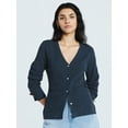 thumbnail image 1 of Scoop Women’s V Neck Cardigan Sweater with Long Sleeves, Lightweight, Sizes XS-XXL, 1 of 5