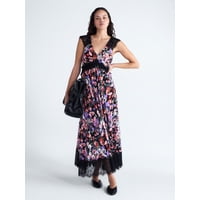 Scoop Women's Lace Maxi Dress (Floral Print, Sizes 0-18)