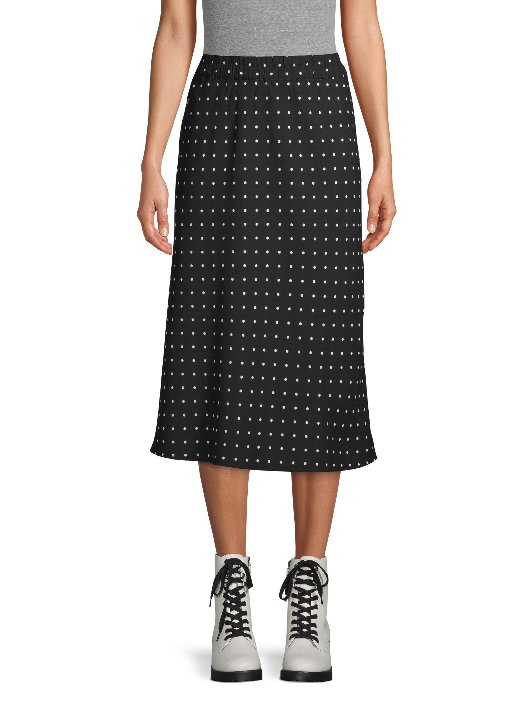 Scoop Midi Slip Skirt Dot Print Women's - image 1 of 7