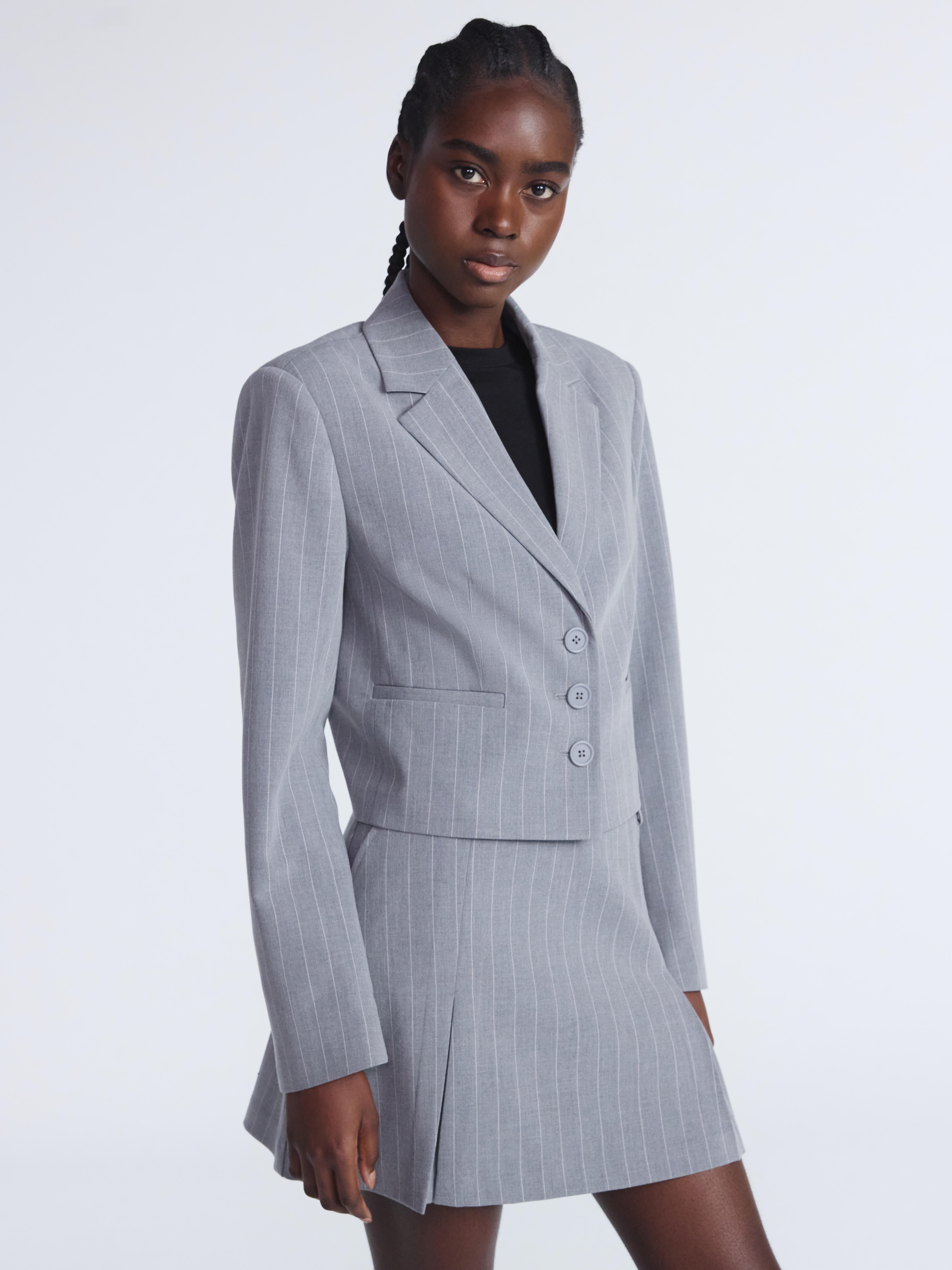 2plan Le Berry Mac crop blazer グレー M 2plan Le Berry Mac crop blazer グレー M 2plan Le Berry Mac