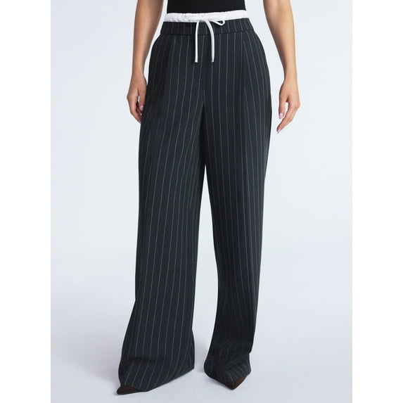 Scoop Women’s and Women’s Plus Double Waisted Pants, Sizes 0-26