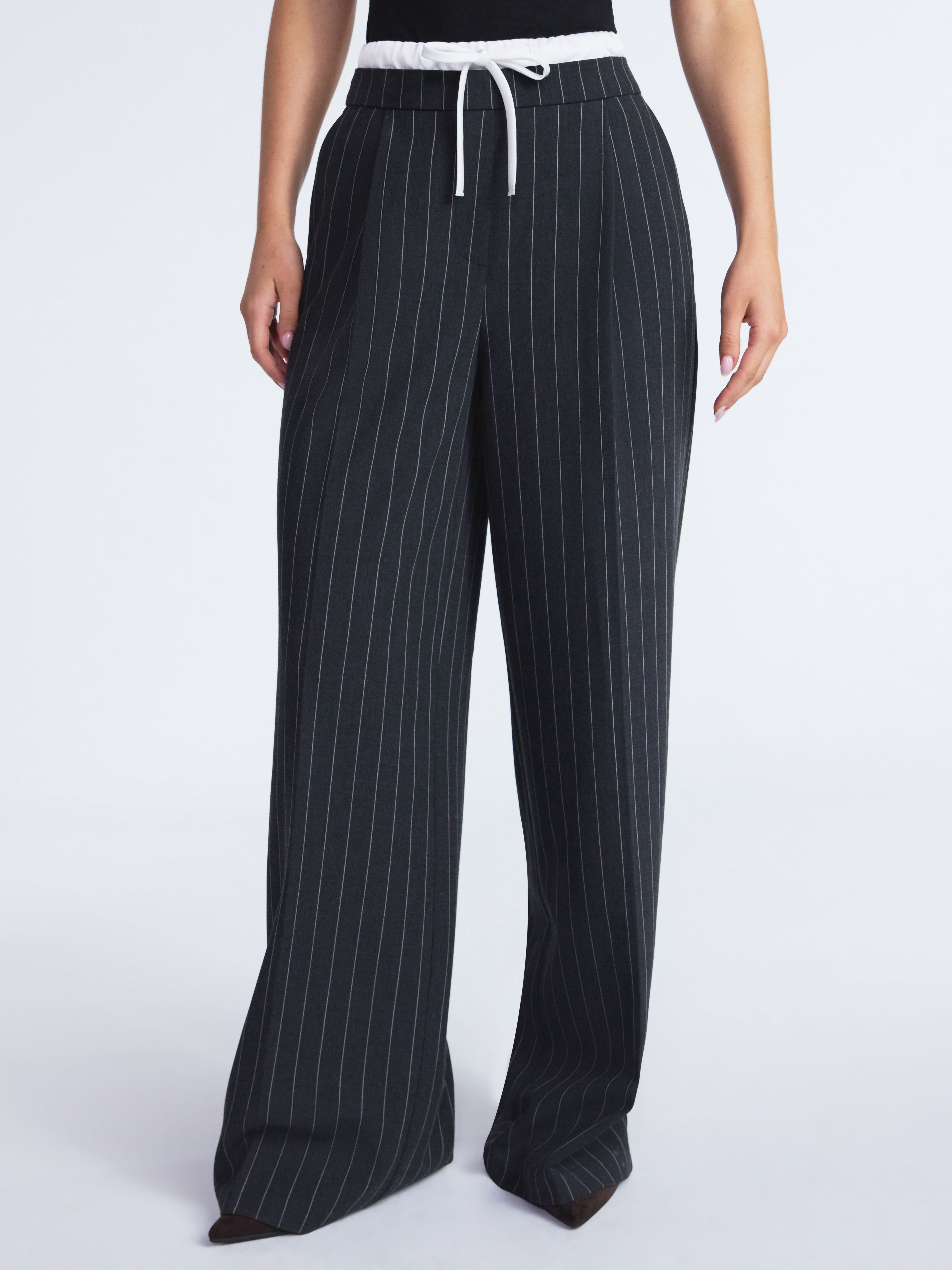 Scoop Women’s and Women’s Plus Double Waisted Pants, Sizes 0-26
