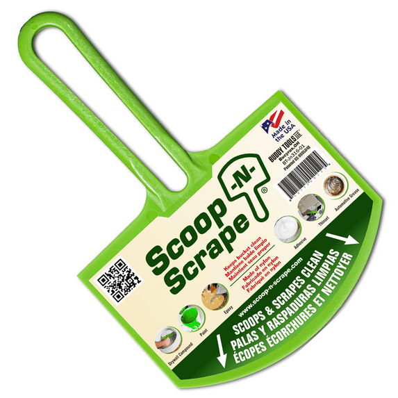 Scoop-N-Scrape by Buddy Tools Curved Nylon Scraper - Multi-Use