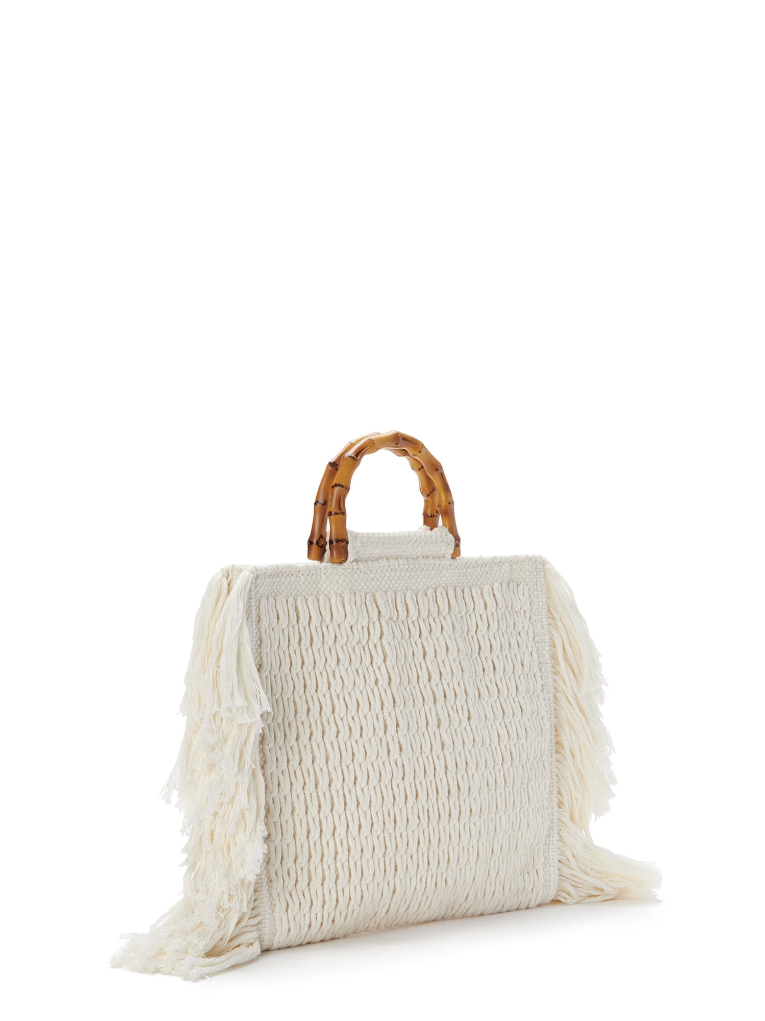 Scoop Natural Fringed Carpet Bag - Walmart.com