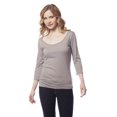 thumbnail image 1 of Scoop Neck 3/4 Sleeve Top, 1 of 3