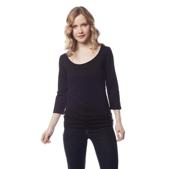 Scoop Neck 3/4 Sleeve Top