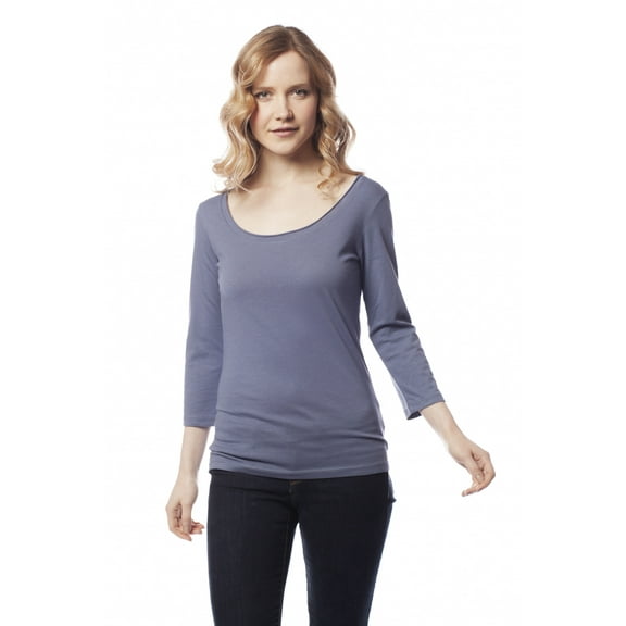 Scoop Neck 3/4 Sleeve Top