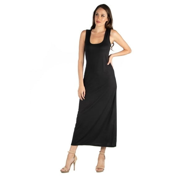 Scoop Neck Maxi Dress with Racerback Detail
