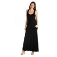 thumbnail image 1 of Scoop Neck Sleeveless Maxi Dress with Pockets, 1 of 11