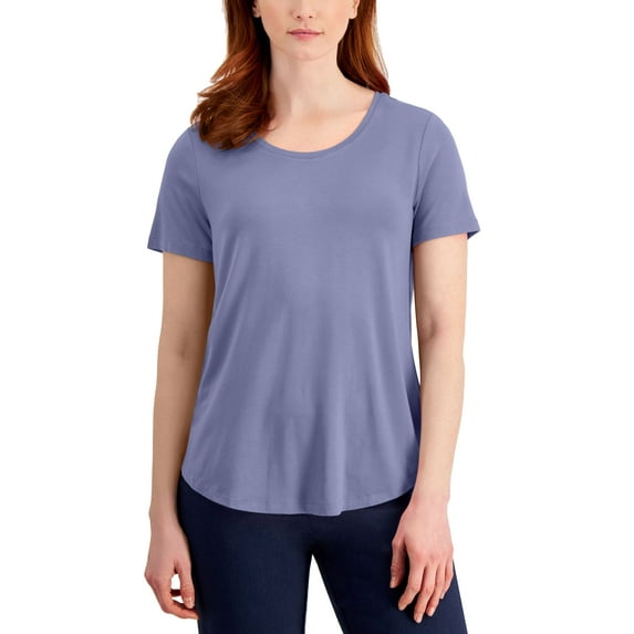 Scoop-Neck T-Shirt Violet Dust XL