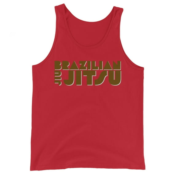 Scoop Neck Tank Top BJJ Brown (Red, L)