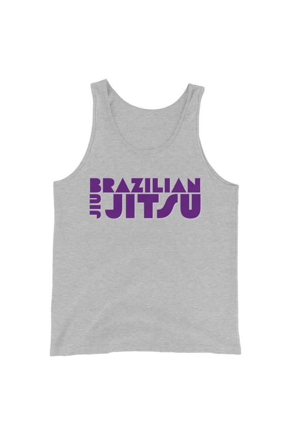 Scoop Neck Tank Top BJJ Purple (Athletic Heather, L)