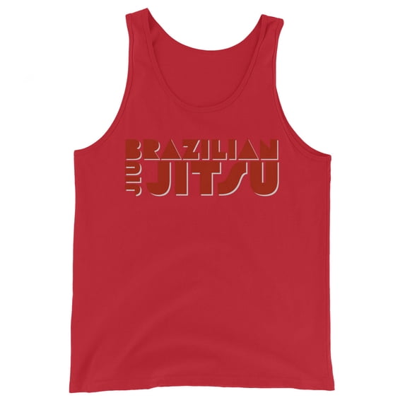 Scoop Neck Tank Top BJJ Red (Red, XS)