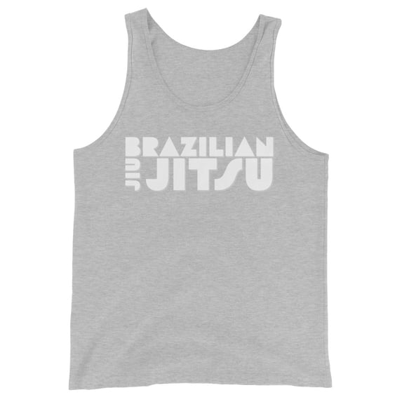 Scoop Neck Tank Top BJJ White (Athletic Heather, M)