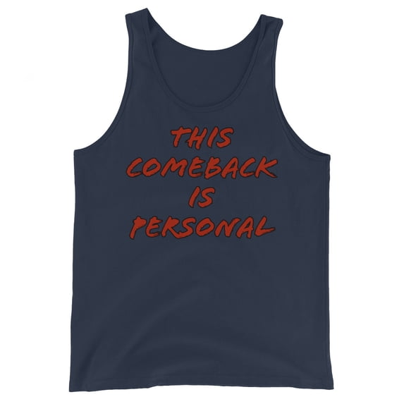 Scoop Neck Tank Top Comeback (Navy, S)