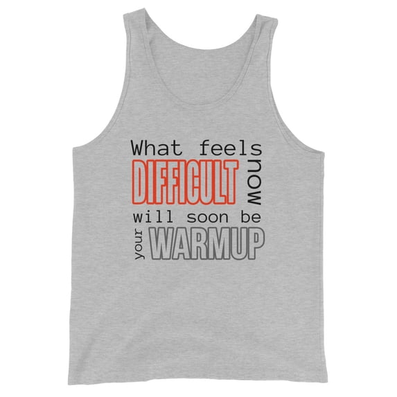 Scoop Neck Tank Top Warmup (Athletic Heather, M)