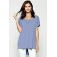 thumbnail image 1 of Scoop Neckline Cupro Solid Top, 1 of 5