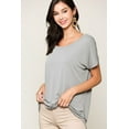 thumbnail image 1 of Scoop Neckline Cupro Solid Top, 1 of 5