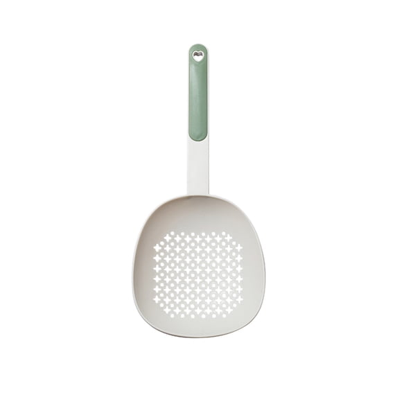 Scoop Plus Colander, Spoon Drainer/Strainer, Scoop, Drain and Serve, Dishwasher safe(Green)