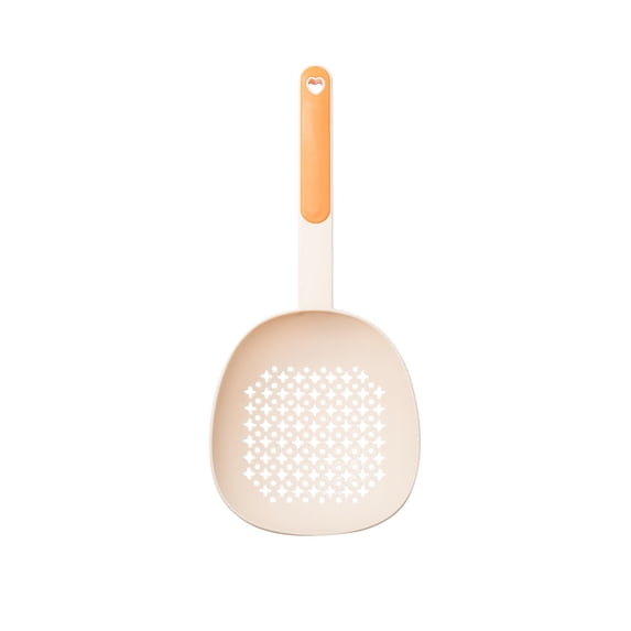 Scoop Plus Colander, Spoon Drainer/Strainer, Scoop, Drain and Serve, Dishwasher safe(Orange)