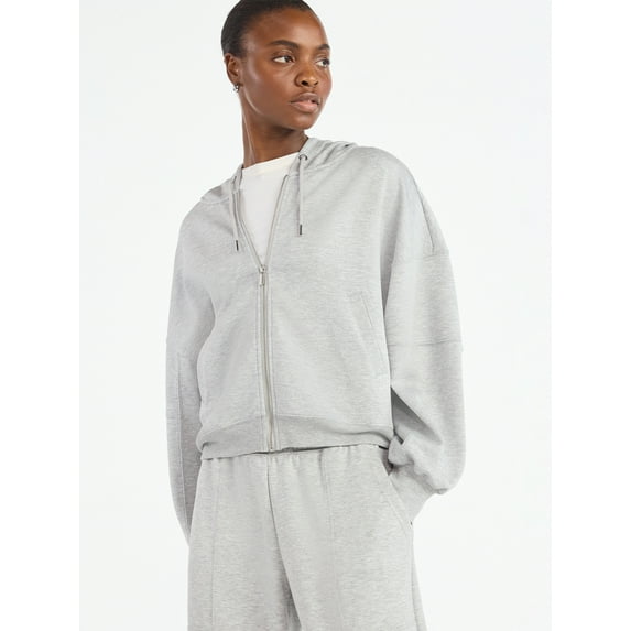 Scoop Women's and Women's Plus New Scubaknit Barrel Hoodie, Sizes XS-4X