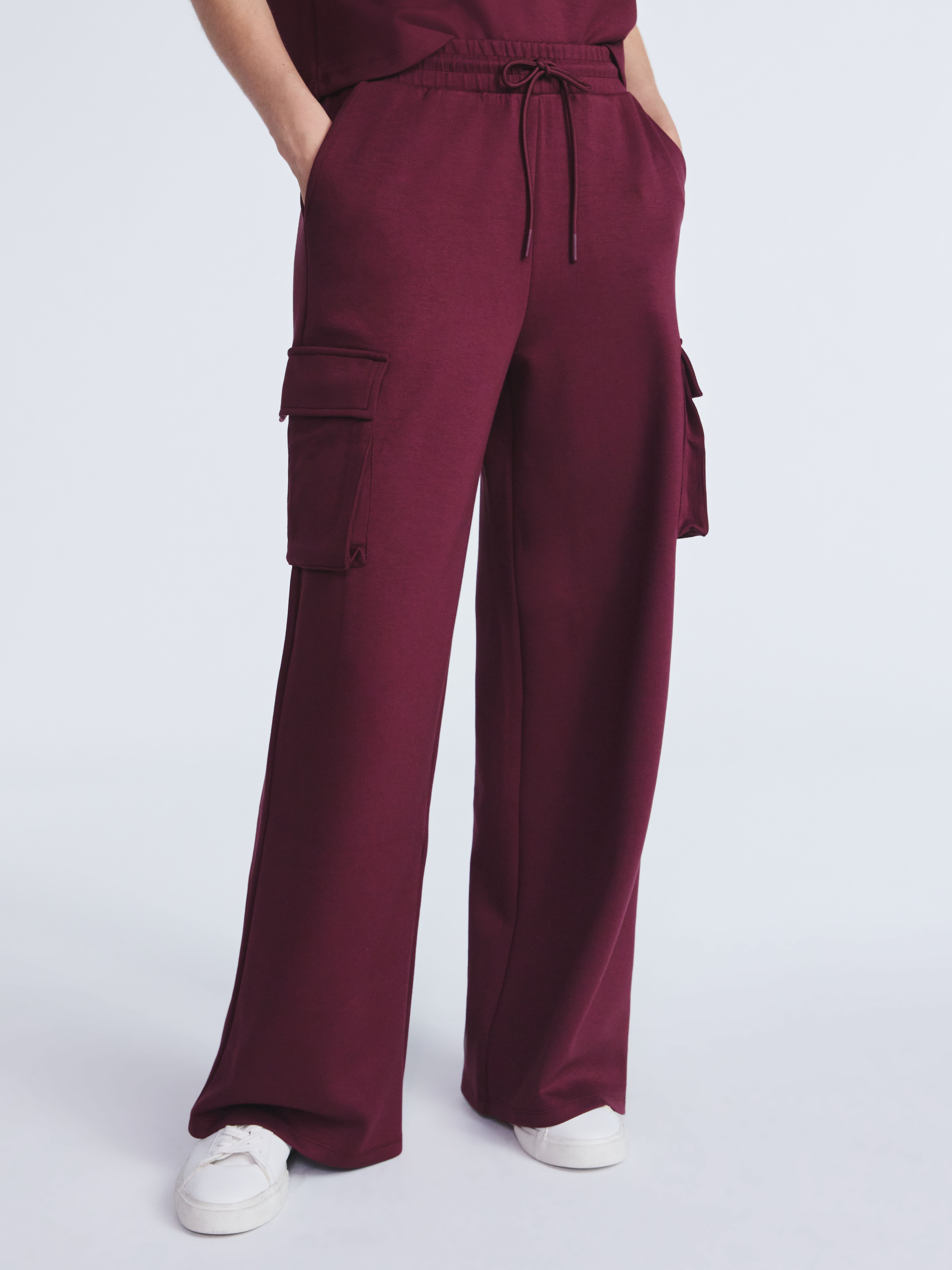 Scoop Women's and Women's Plus New Scubaknit Cargo Pants, Sizes XS-4X
