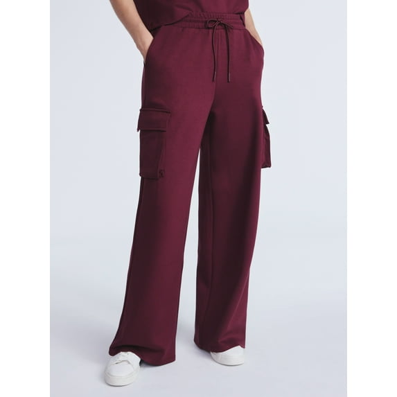Scoop Women's and Women's Plus New Scubaknit Cargo Pants, Sizes XS-4X