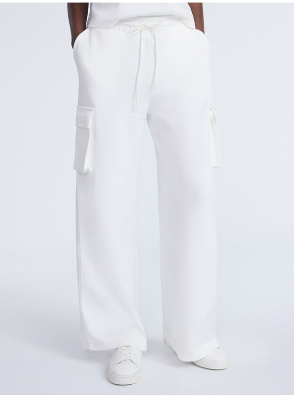 Women's and Women's Plus New Scubaknit Cargo Pants, Sizes XS-4X