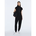thumbnail image 1 of Scoop Women's and Women's Plus New Scubaknit Jumpsuit, Sizes XS-4X, 1 of 5