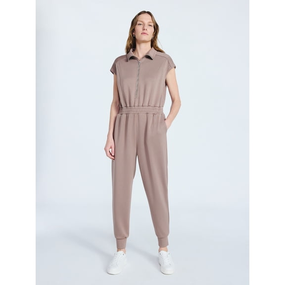 Scoop Women's and Women's Plus New Scubaknit Jumpsuit, Sizes XS-4X