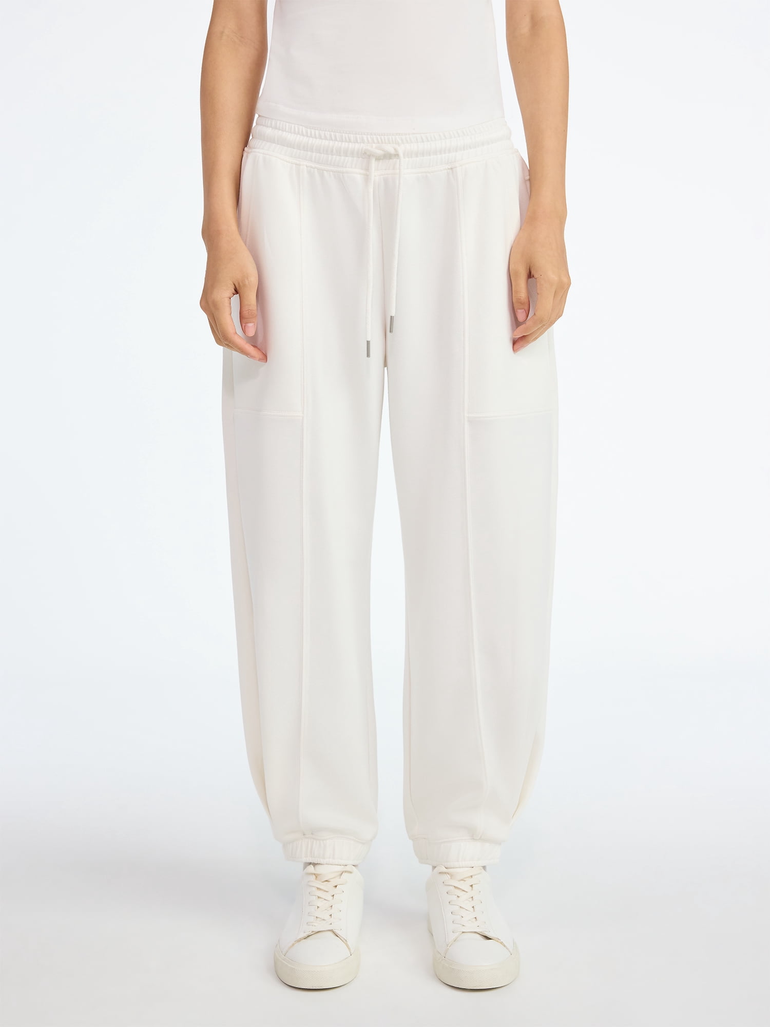 Scoop Women's and Women's Plus New Scubaknit Barrel Pants, Sizes XS-4X