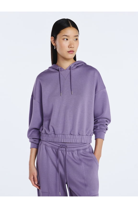 Women's and Women's Plus New Scubaknit Pullover Hoodie, Sizes XS-4X