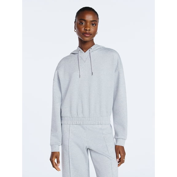 Scoop Women's and Women's Plus New Scubaknit Pullover Hoodie, Sizes XS-4X