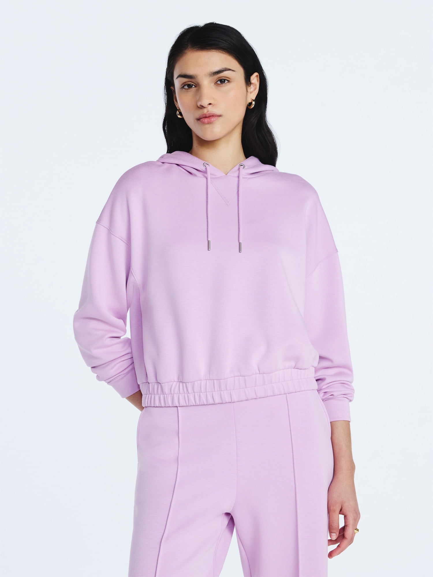 Scoop Women's and Women's Plus New Scubaknit Pullover Hoodie, Sizes XS-4X