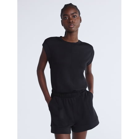 Scoop Women's Scubaknit Romper, Sizes XS-XXL