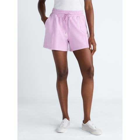 Women's and Women's Plus Scubaknit Seamed Shorts, 4.5'' Inseam, Sizes XS-4X