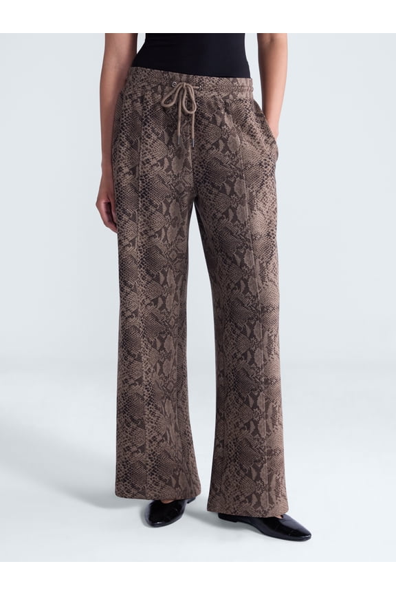 Women's and Women's Plus Scubaknit Seamed Pants, Regular, Short Lengths, Sizes XS-4X