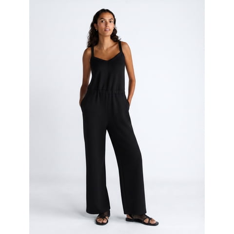 Women's and Women's Plus Scubaknit Tank Jumpsuit, Sizes XS-4X