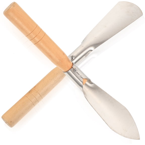 Scoop Shovel 2 Pcs Garden Durable Tool Stainless Steel Wood