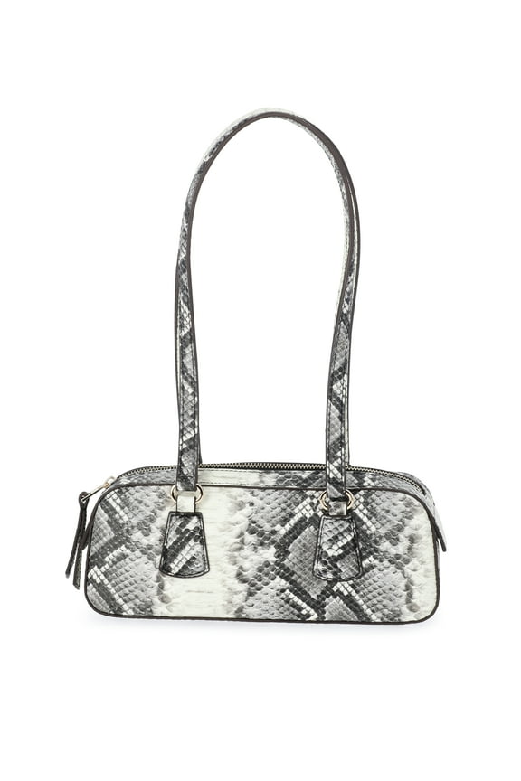 Women's Faux Snakeskin Small East West Shoulder Bag