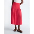 thumbnail image 1 of Scoop Women’s and Women’s Plus Smocked Maxi Skirt, Sizes XS-4X, 1 of 7