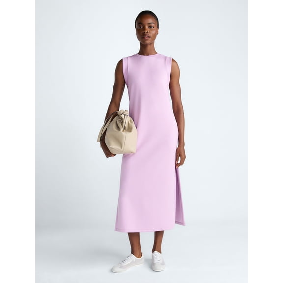 Scoop Women's and Women's Plus Scubaknit Sleeveless Maxi Dress, Sizes XS-4X