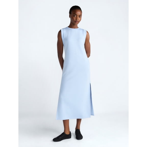 Scoop Women's and Women's Plus Ultimate Scubaknit Sleeveless Maxi Dress, Sizes XS-4X