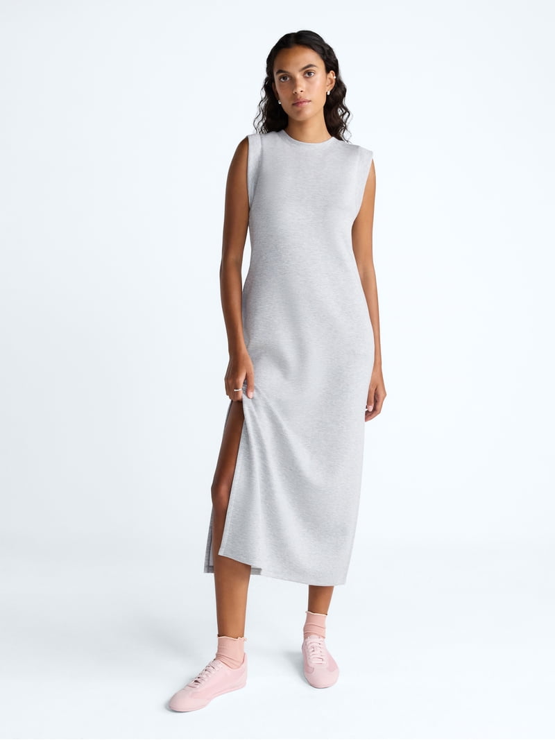 cinch wasit long sleeve midi dress Cinch Waist 3/4 Sleeve Dress