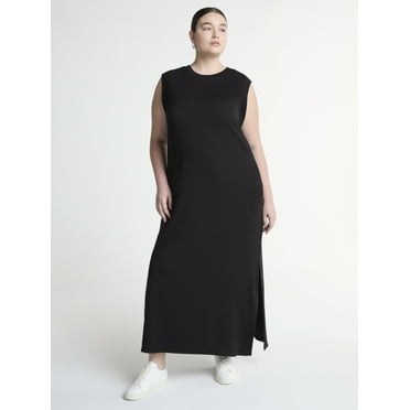 Scoop Women's and Women’s Plus Scubaknit Sleeveless Maxi Dress, Sizes XS-4X