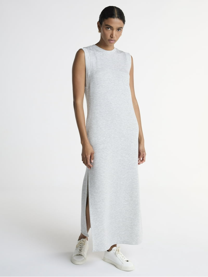 walmart scuba knit maxi dress Scoop Women's and Plus Scubaknit Sleeveless Dress, Sizes XS-4X Pattern_KNITTED