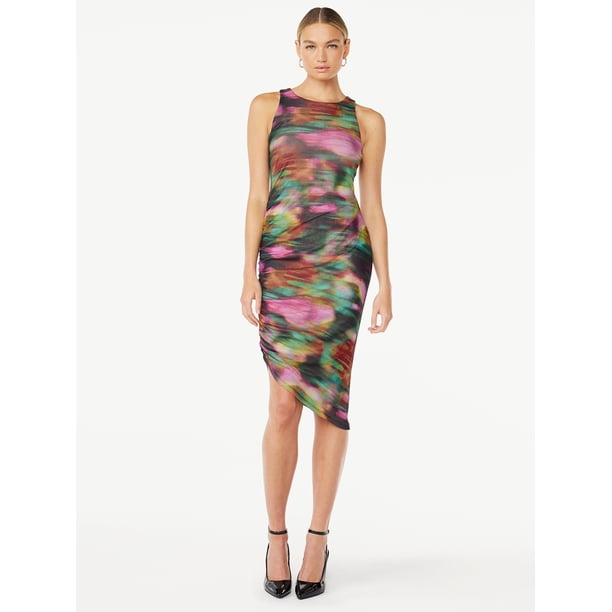 Scoop Women's Asymmetrical Mesh Tank Dress, XS-XXL - Walmart Business  Supplies