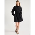 thumbnail image 1 of Scoop Women's Balloon Sleeve Poplin Shirtdress with Pockets, Sizes XS-XXL, 1 of 4
