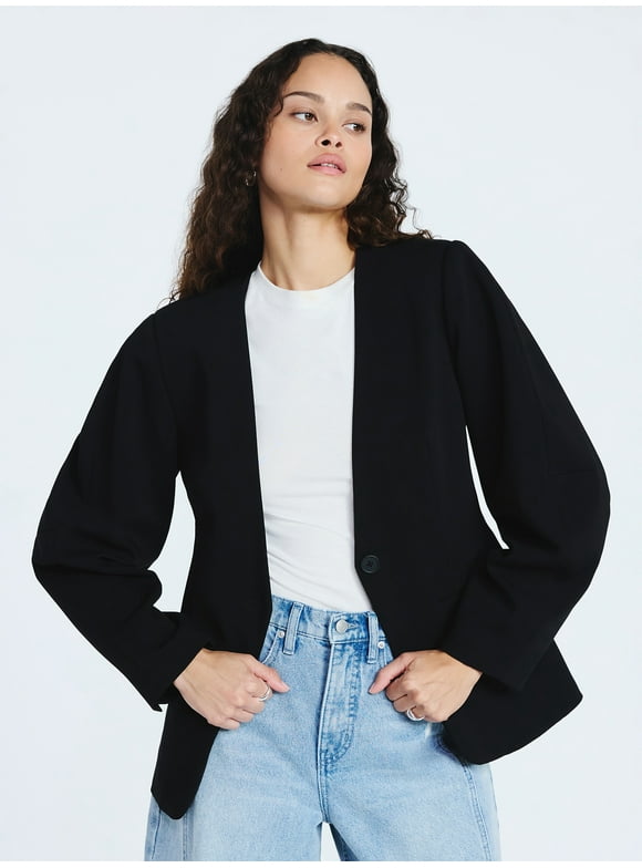 Women's Barrel Sleeve Blazer, Sizes XS-XXL