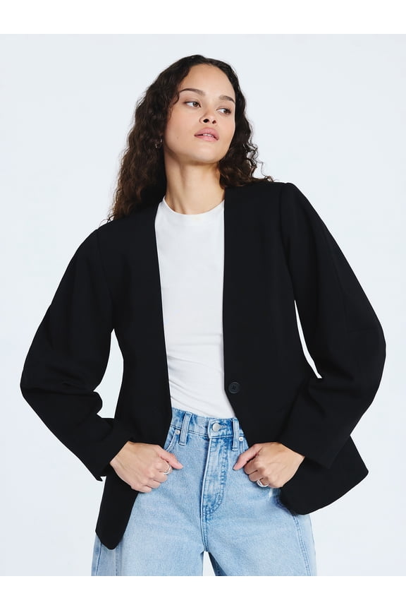 Women's Barrel Sleeve Blazer, Sizes XS-XXL